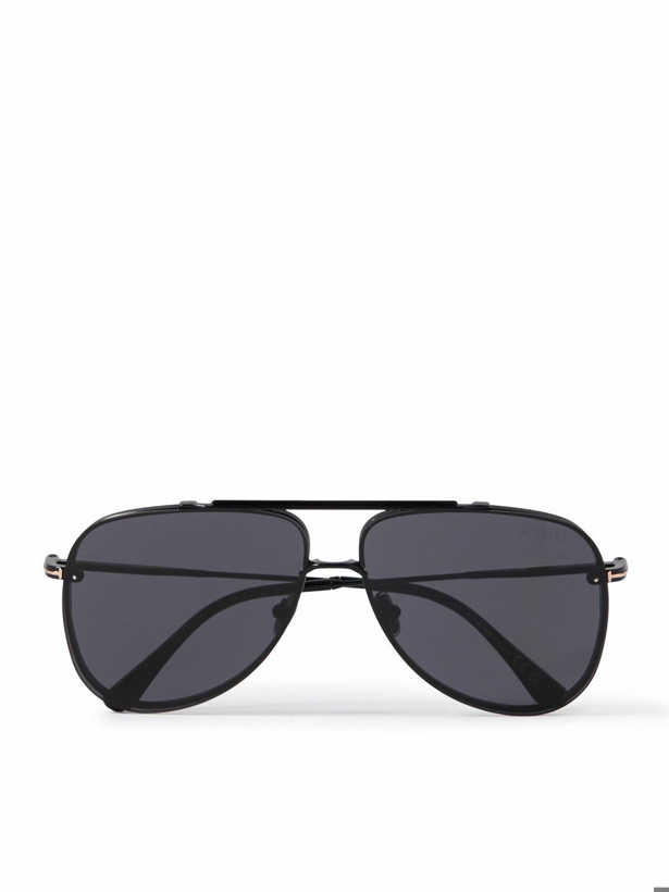 Photo: TOM FORD - Leon Aviator-Style Stainless Steel Sunglasses