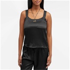 DONNI. Women's Satiny Cami Top in Jet