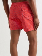 Anderson & Sheppard - Mid-Length Printed Swim Shorts - Red