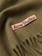 Acne Studios - Logo-Detailed Fringed Wool Scarf