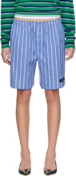HommeGirls Blue Long Boxer Shorts