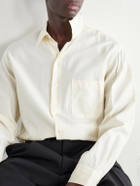 Kaptain Sunshine - Cotton and Silk-Blend Twill Shirt - Neutrals