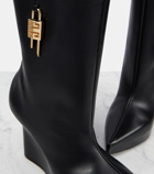 Givenchy Wedge leather ankle boots