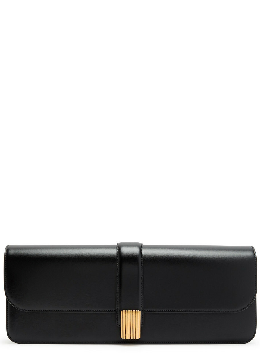 Khaite Blake Leather Clutch - Black - One Size