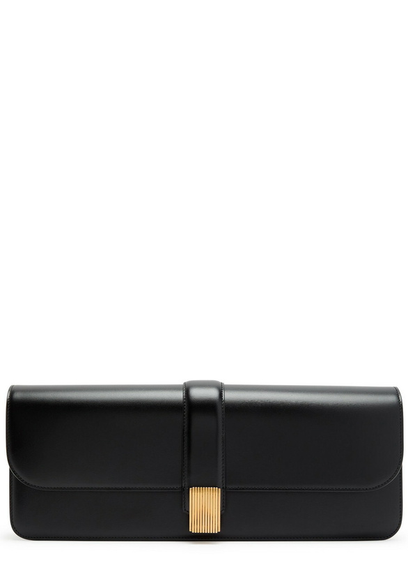 Photo: Khaite Blake Leather Clutch - Black - One Size