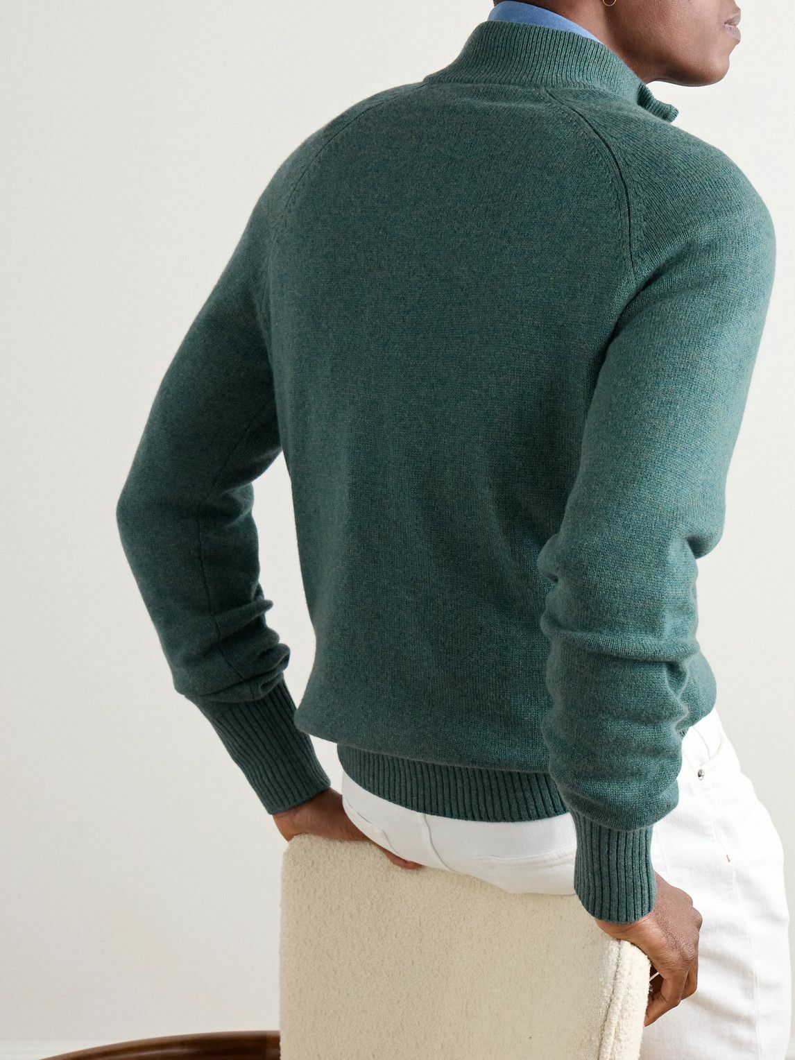 Sid Mashburn - Cashmere Half-Zip Sweater - Blue