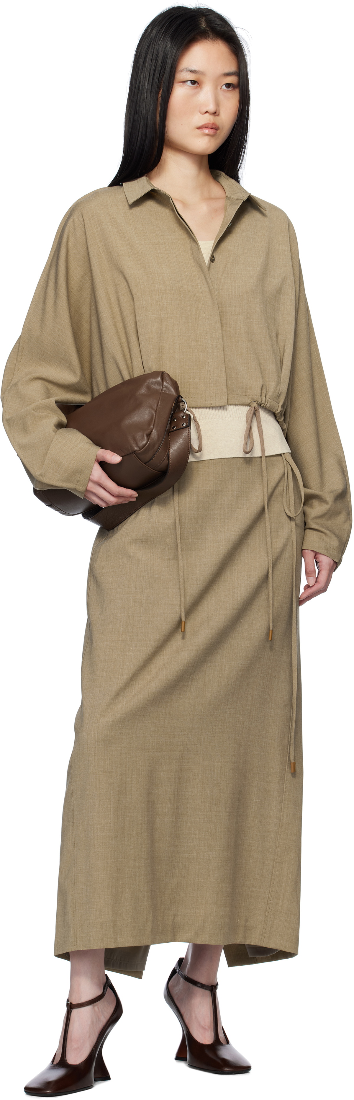 LE17SEPTEMBRE Beige Waist String Short Jacket