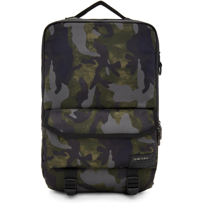 Photo: Diesel Green Camo F-Close Backpack