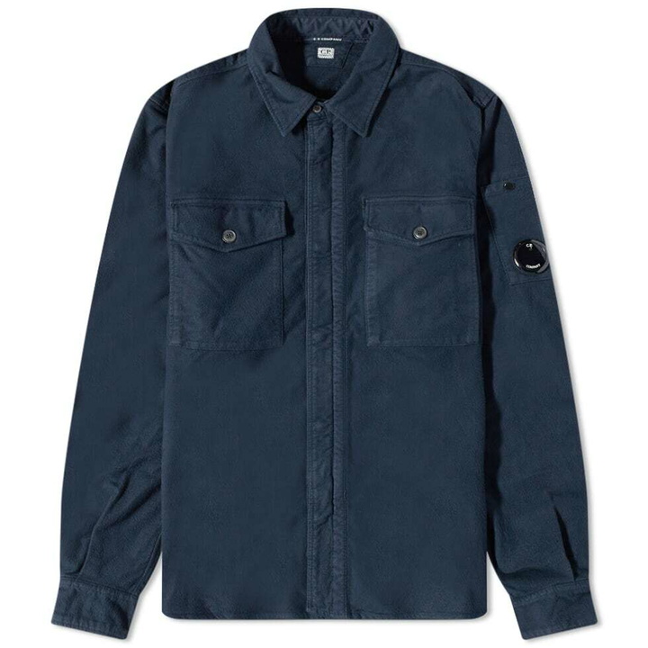 Photo: C.P. Company Men's Moleskin Zip Overshirt in Total Eclipse