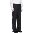 Juun.J Black Striped Drawstring Trousers