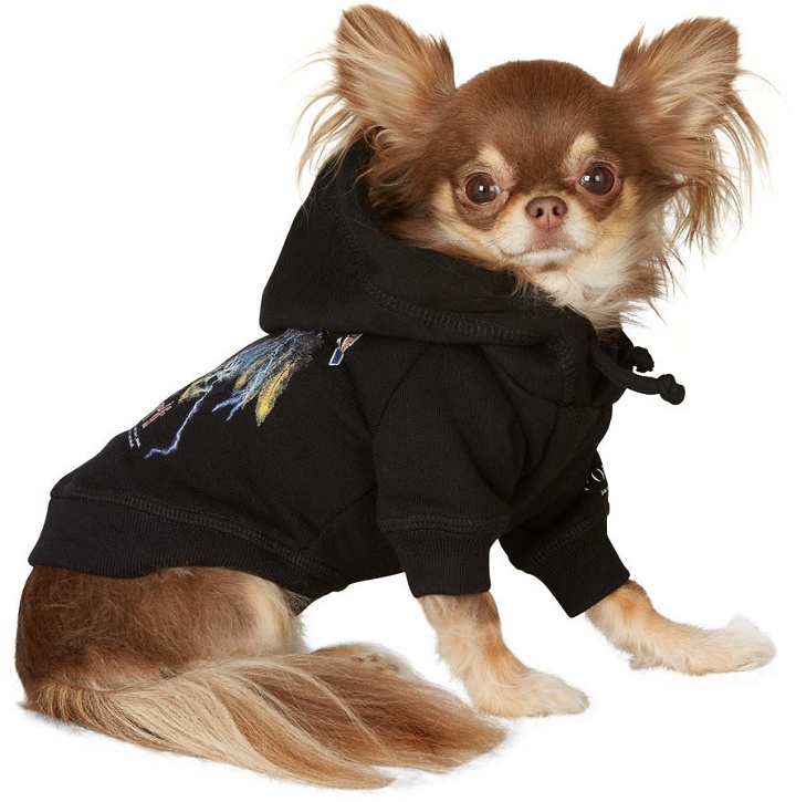 Photo: Dsquared2 Black Poldo Dog Couture Edition Band Hoodie
