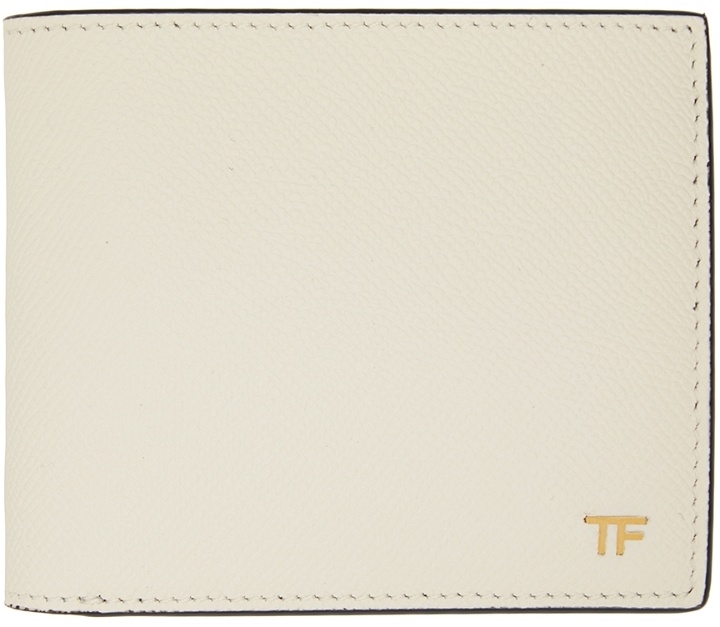Photo: TOM FORD Off-White T Line Classic Bifold Wallet