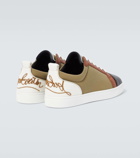 Christian Louboutin Fun Louis Junior leather and canvas sneakers