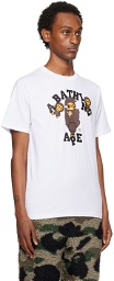 BAPE White College Milo T-Shirt