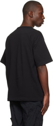 Stone Island Black Embroidered T-shirt