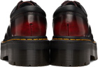 Dr. Martens Burgundy 8053 Quad Platform Derbys