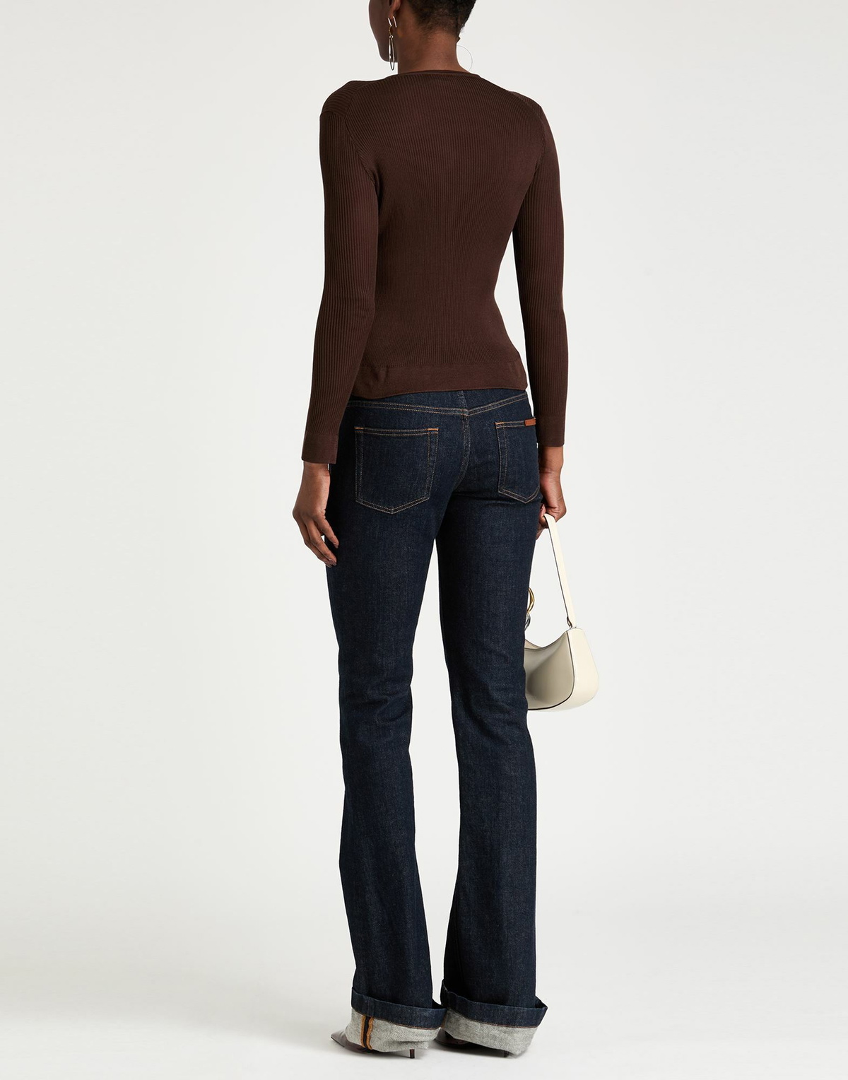 Magda Butrym Womens Sweater Chocolate in Brown