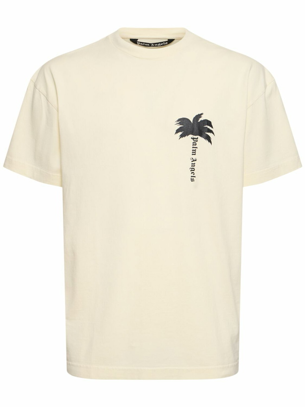 Photo: PALM ANGELS - The Palm Printed Cotton T-shirt