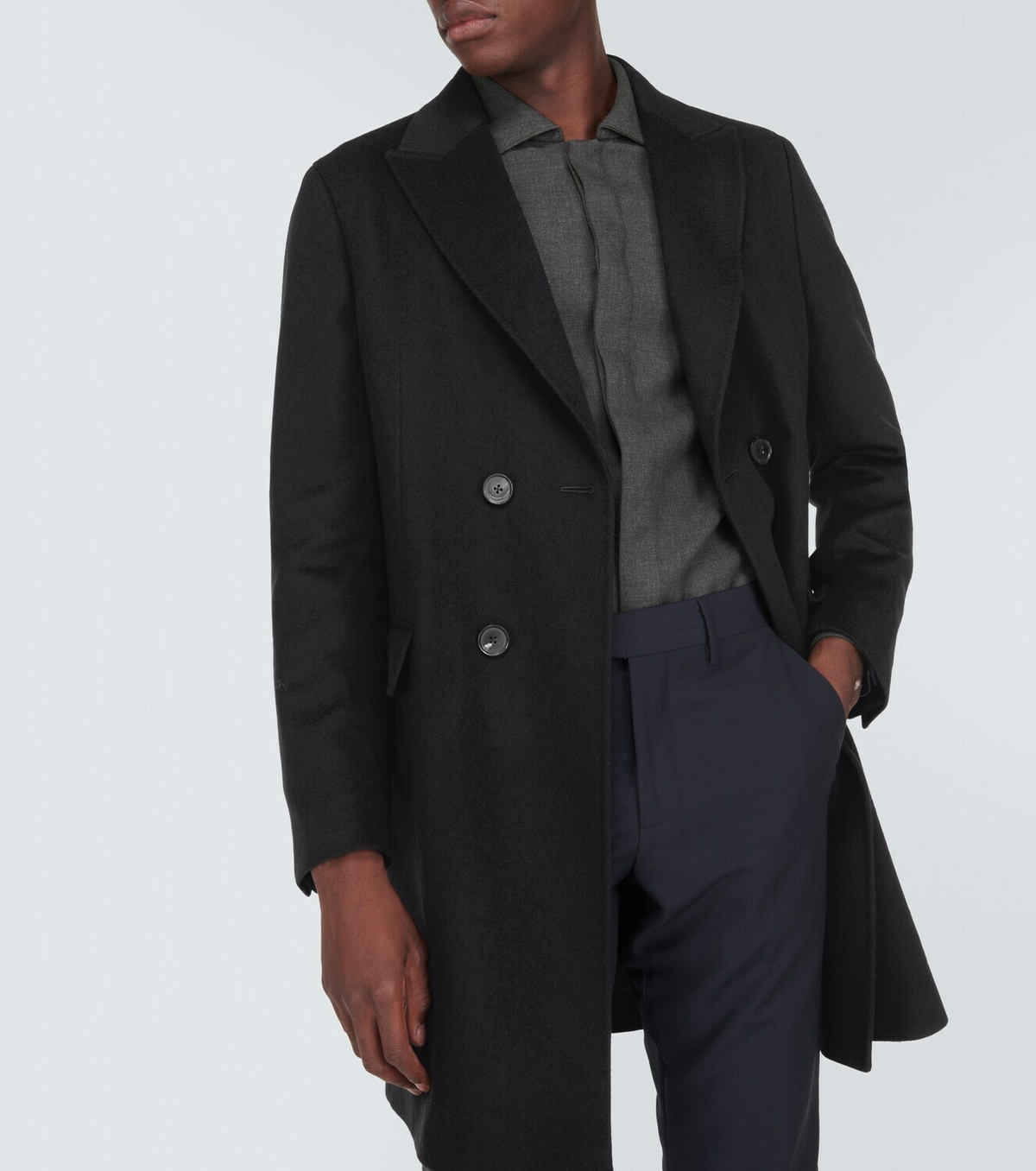 Zegna Wool and cashmere-blend coat Zegna