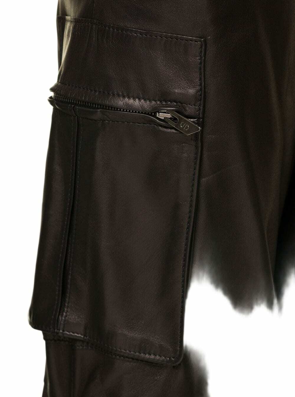 Salvatore Santoro Brown Cargo Pants In Nappa Leather Woman