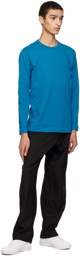 Comme des Garçons Shirt Blue Crewneck Long Sleeve T-Shirt