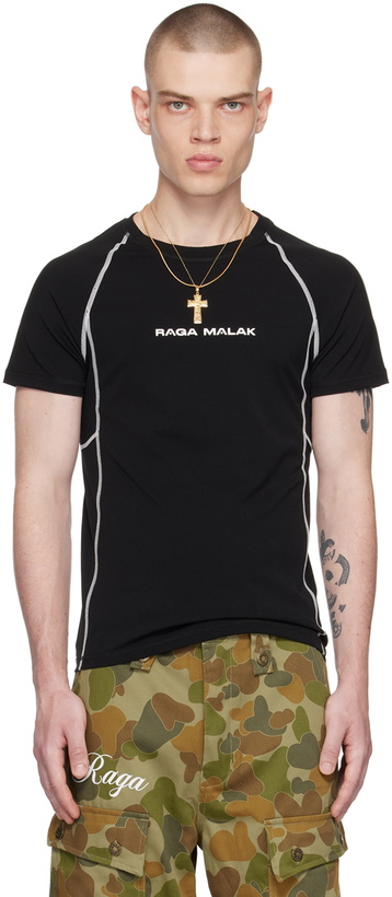 Photo: Raga Malak Black Raglan T-Shirt