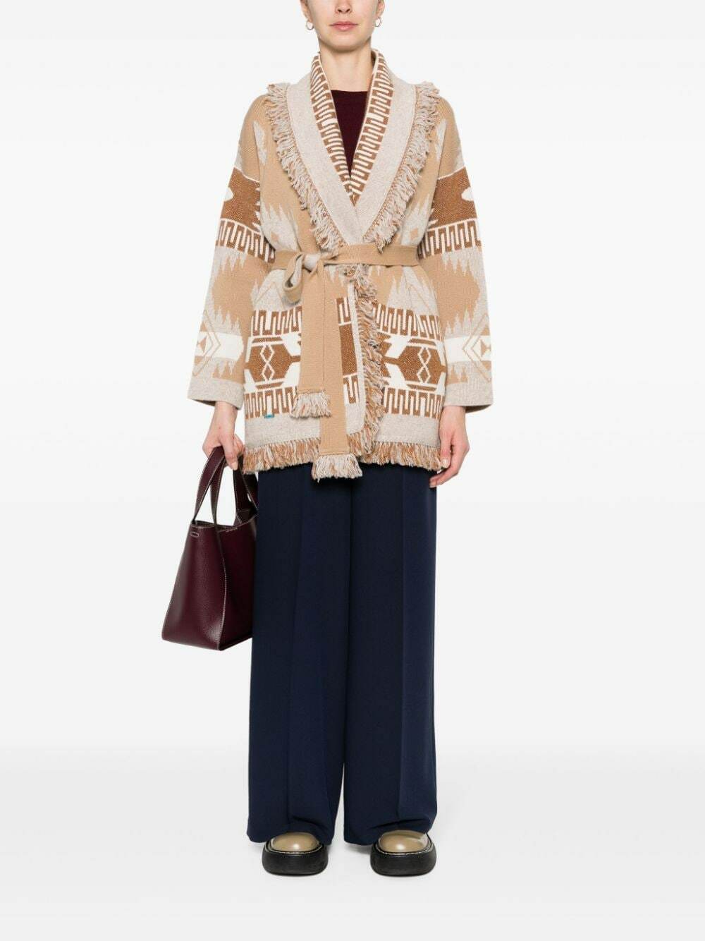 ALANUI - Icon Cashmere And Linen Blend Cardigan Alanui