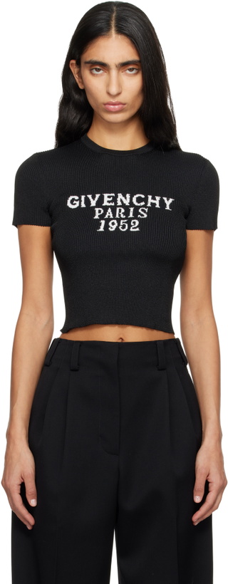 Photo: Givenchy Black Cropped T-shirt