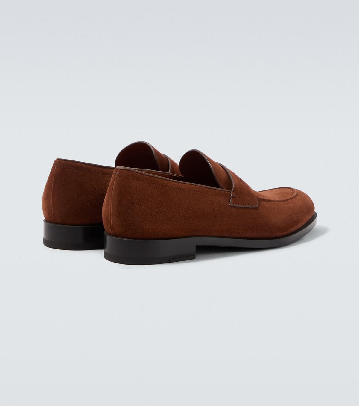 Zegna Suede penny loafers