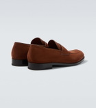 Zegna Suede penny loafers