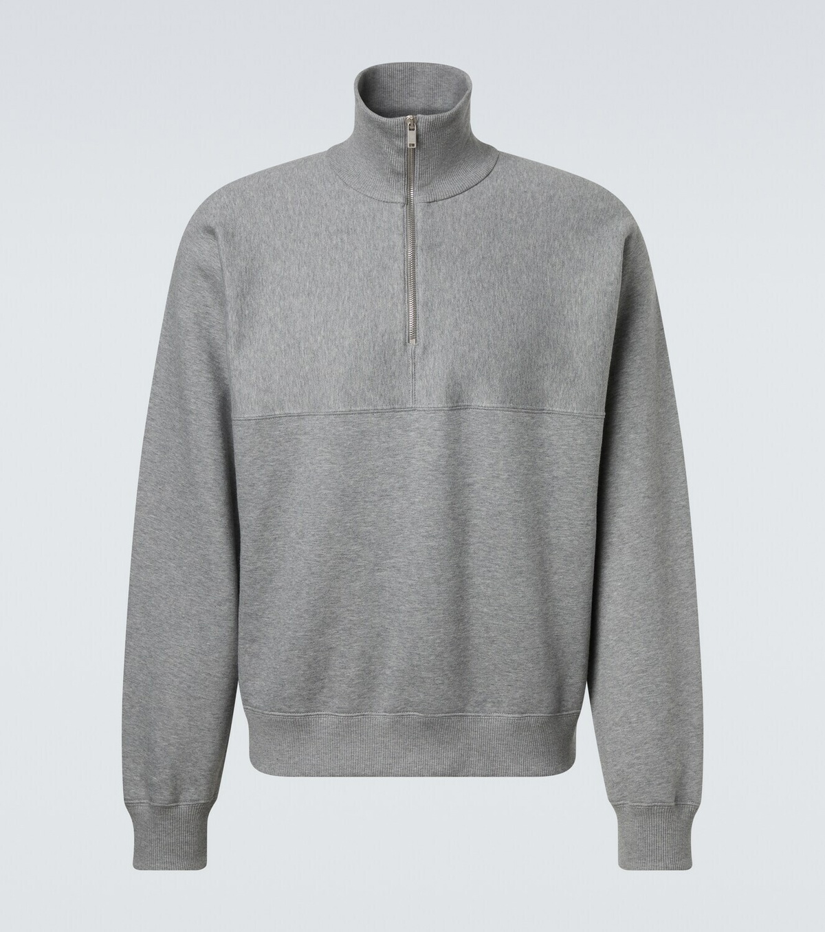 Jil Sander Cotton terry half-zip sweatshirt