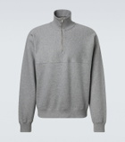 Jil Sander Cotton terry half-zip sweatshirt