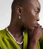 Ileana Makri Orbit 18kt gold drop earrings with diamonds