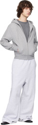 Entire Studios Gray Slim Zip Up Hoodie