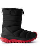 Moncler - Trailgrip Après Rubber-Trimmed Quilted Nylon Snow Boots - Black