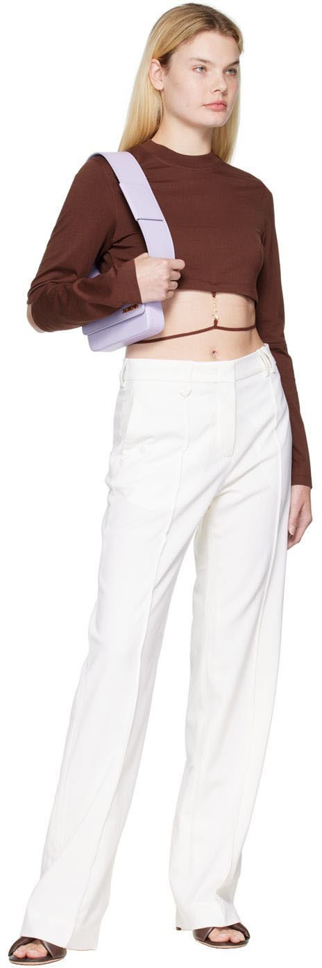 Jacquemus Brown Le Papier ‘Le T-Shirt Pino’ Long Sleeve T-Shirt