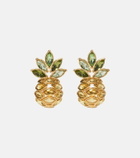 Oscar de la Renta Pineapple embellished earrings