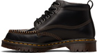 Dr. Martens Black Lowell Chukka Moc Toe Leather Ankle Boots