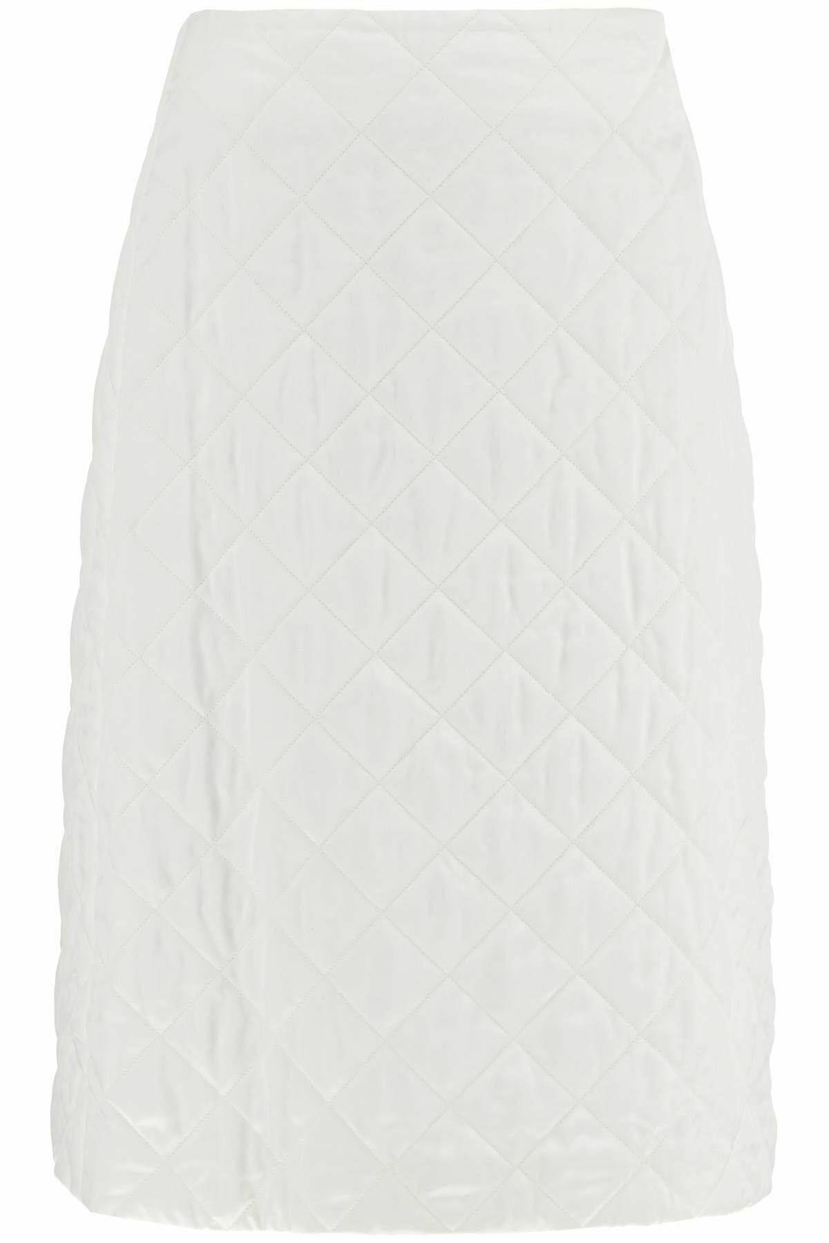 JIL SANDER quilted midi skirt White Jil Sander
