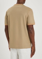 Boss Waffle Cotton T-shirt Brown