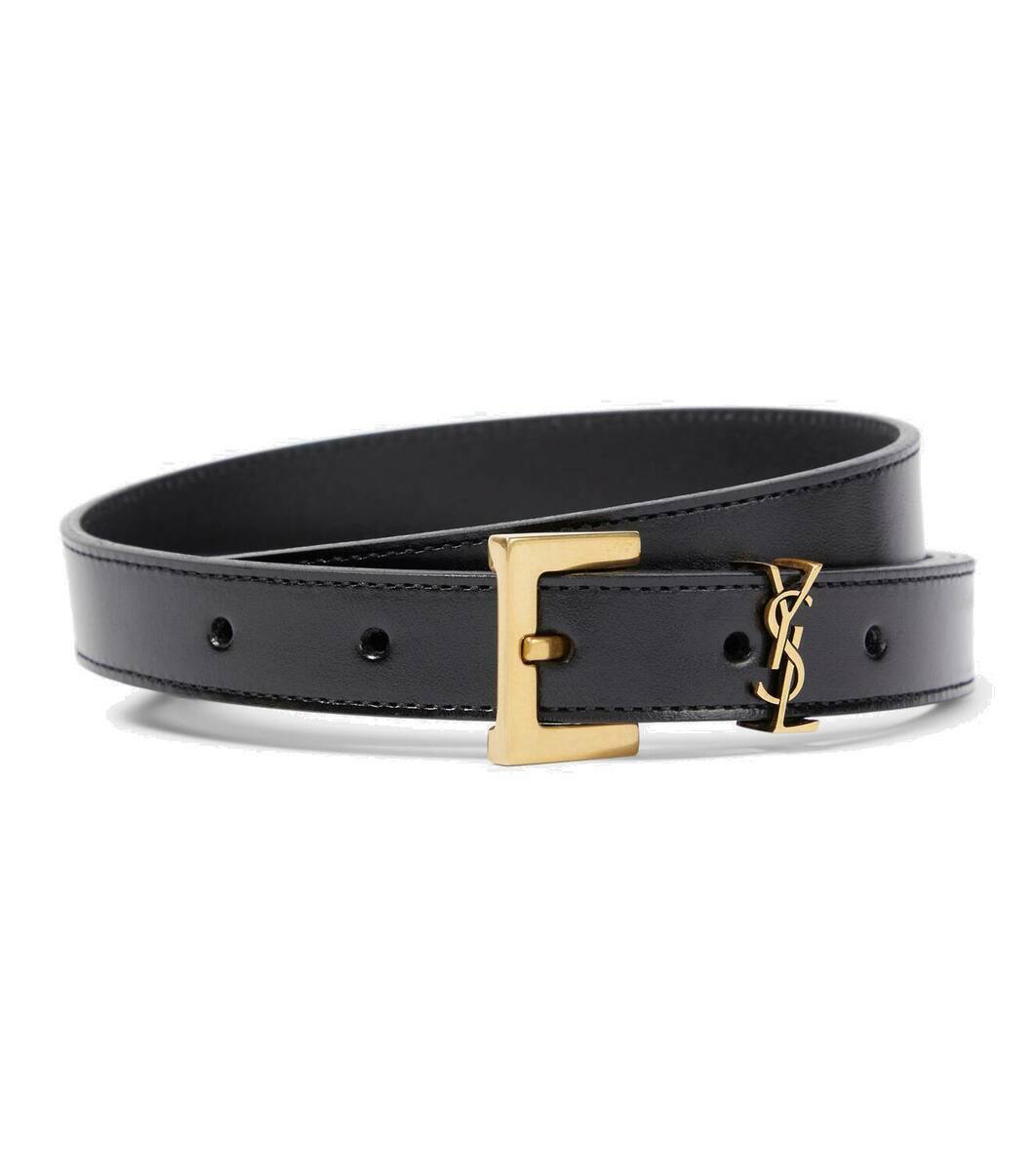 Saint Laurent Cassandre leather belt Saint Laurent