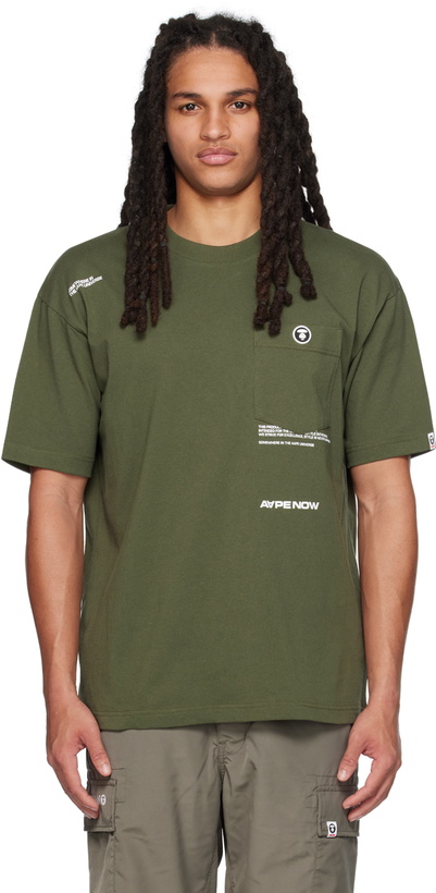 Photo: AAPE by A Bathing Ape Khaki Pocket T-Shirt