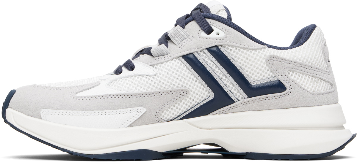 Lanvin White & Navy JLA Mesh Sneakers
