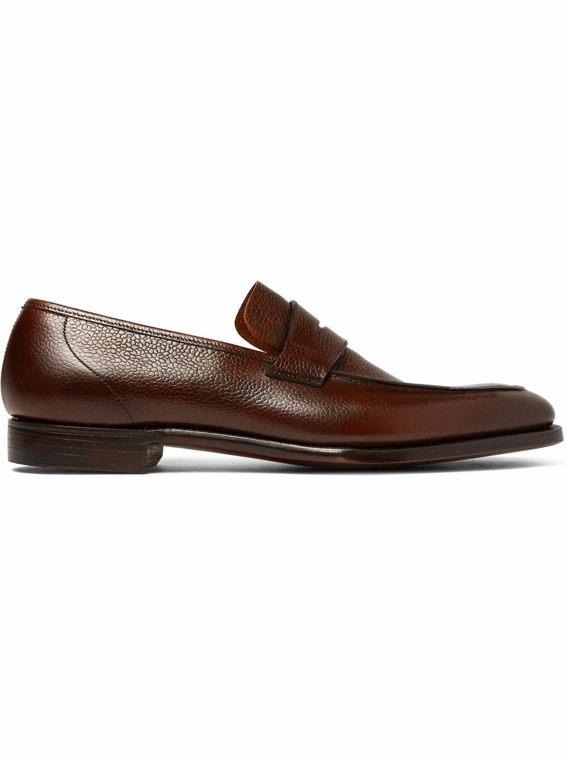 George Cleverley - George Full-Grain Leather Penny Loafers - Brown ...