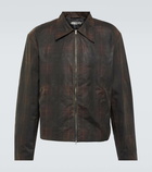 Our Legacy Checked coated cotton jacket