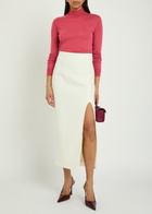 Joseph Mock-neck Cashmere top Dark Pink