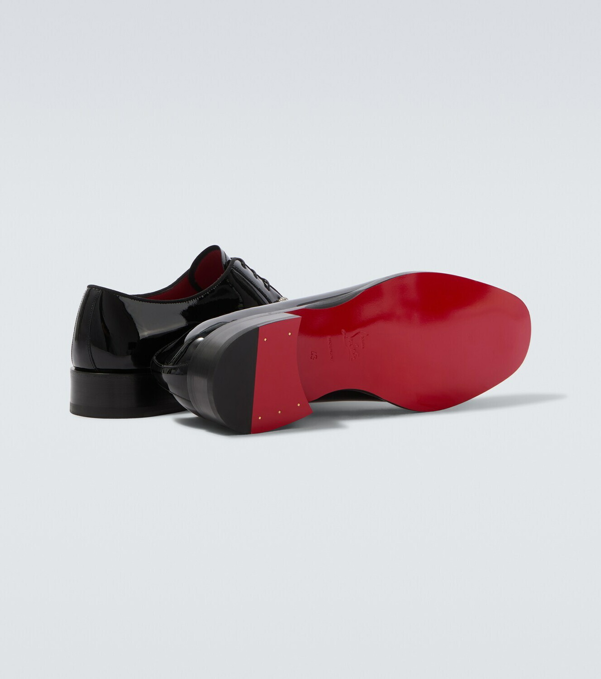 Christian Louboutin Chambeliss patent leather Derby shoes