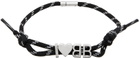 Balenciaga Black 'I Heart BB' Necklace