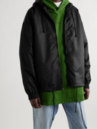 Acne Studios - Logo-Print Shell Hooded Jacket - Black