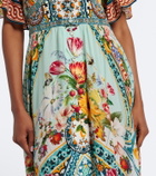 Camilla Embellished floral silk maxi dress
